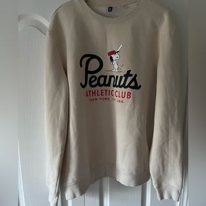 H&M PEANUTS SWEATSHIRT SIZE: M